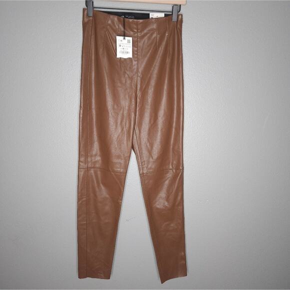Zara brown liquid legging - Picture 2 of 7